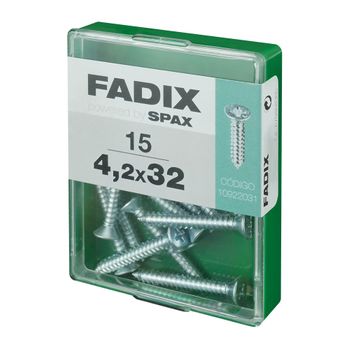 Caja M 15 Unid. Tornillo Rosca Chapa Cp Cinc 4,2x32mm Fadix