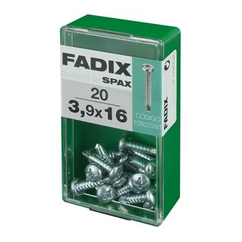 Caja S 20 Unid. Tornillo Rosca Chapa Cr Autot. 3,9x16mm Fadix