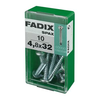 Caja S 10 Unid. Tornillo Rosca Chapa Cr Autot. 4,8x32mm Fadix