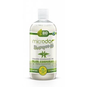 Microdor Champu 500ml Eliminador Olor Corporal Para Perros, Gatos Y Sus Cachorros