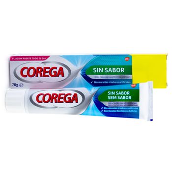 Corega Extra Fuerte Crema Adhesivo Sin Sabor 70 Gr