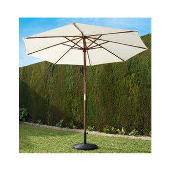 Sombrilla Doble Parasol de Acero 270x460x250cm. Beige