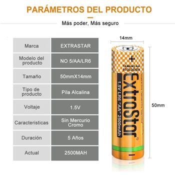 Pilas Alcalinas Aa/lr6 1.5 V Maxitech En Blíster De 4 Pcs Varta con Ofertas  en Carrefour