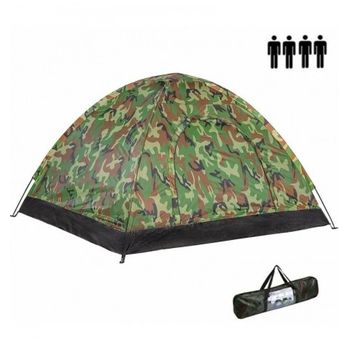 Tienda De Campaña Camuflaje Para 4 Personas Impermeable Acampar Camping Carpa