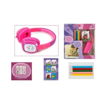 Auriculares Infantiles Con Ficha Para Colorear Kids 2