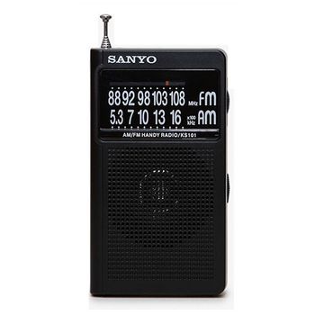 Radio Portatil Altavoz Am/fm Negra Sanyo