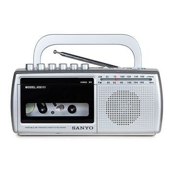 Radio Casete Am/fm Gris Sanyo