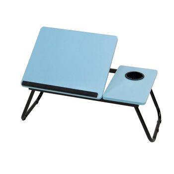 Bandeja Para Desayuno - Mesa Plegable Para Portátil - Bandeja Abatible - Mesa Pequeña Para Dormitorio, Salón Y Comedor - Azul