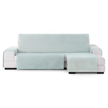 Funda Sofá Chaise Longue Calma:color - Verde, Tamaño Y Posición Chaise Longe - Brazo Derecho 240cm