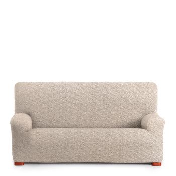 Funda De Sofa 2 Plazas Elastica Modelo 7 Premium Roc Crudo