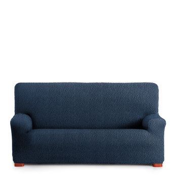 Funda De Sofa 3 Plazas Elastica Modelo 7 Premium Roc Azul