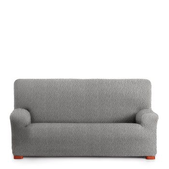 Funda De Sofa 3 Plazas Elastica Modelo 7 Premium Roc Gris Claro