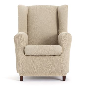 Funda De Sillon Orejero Elástica Adaptable Alba, 1 Plaza - 70 - 110 Cm.  Gris Estoralis con Ofertas en Carrefour