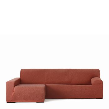 Funda de sofá Troya chaise longue elástica derecha b/c beige 250 - 310 cm