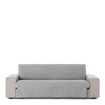 Funda De Sofá Con Lazos Beret, 4 Plazas 210 - 240 Cm. Gris Claro Estoralis  con Ofertas en Carrefour