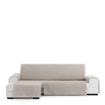 Funda de sofá chaise-longue 4 Plazas ELEGANT REVERSIBLE- ADAPTABLE A AMBOS  LADOS Blanco - Well-Home