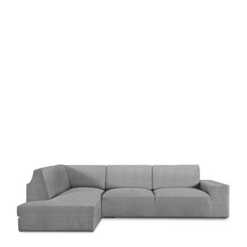 Funda Chaise Longue Con Resplado Derecho Premium Roc Gris Oscuro