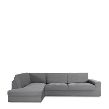 Funda Protectora Chaise Longue Con Respaldo Premium Jaz Izquierda Gris