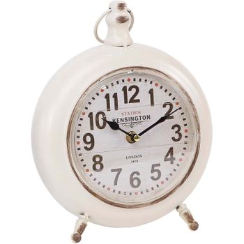 Reloj De Mesa Vintage - Blanco Crema