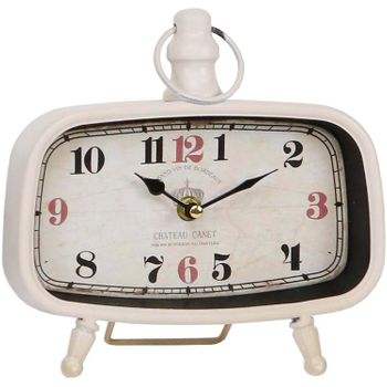 Reloj De Mesa Vintage - Crema