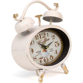 Reloj De Mesa Vintage - Crema