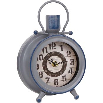 Reloj De Mesa Estilo Vintage - Gris