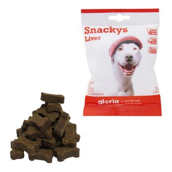 Snack Para Perros Gloria Display Snackys Higado (30 X 75 G)