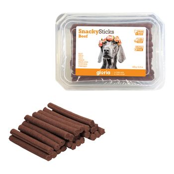 Snack Para Perros Gloria Snackys Sticks Buey Barritas (350 G)