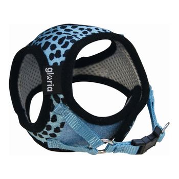 Arnés Para Perro Gloria Leopardo 40-50 Cm Azul Talla L