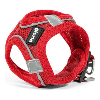 Arnés Para Perro Gloria Air Mesh Trek Star Ajustable Rojo Talla Xxxs (18-20 Cm)