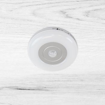 Emuca Luminaria Led Crater Recargable Por Usb Con Sensor De Movimiento, Luz Blanca Natural 4.000k, Plástico, Gris Metalizado