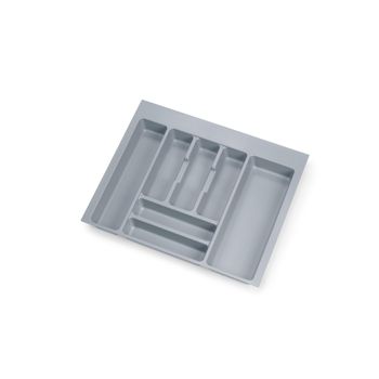 Emuca Cubertero Para Cajón De Cocina, Módulo 600 Mm, Plástico, Gris