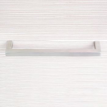 Emuca Lote De 5 Tiradores Para Mueble Habana, L136mm, Intereje 128mm, Zamak, Niquel Satinado