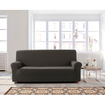 Funda Para Sofa Universal Elastica Con Sujeccion Ajustable 1 Plaza Gris con  Ofertas en Carrefour