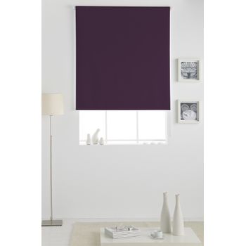 Cortina Efecto Aterciopelado Oscurante Lisa Anillas Vipalia 140x260 Cm  Morado con Ofertas en Carrefour