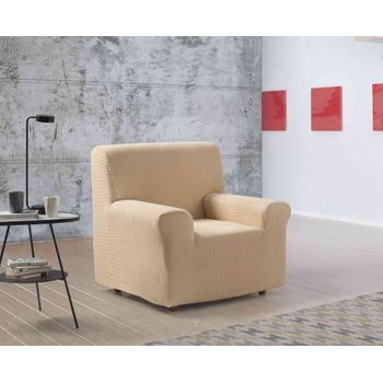 Funda De Sofa Elástica Adaptable Berta, 4 Plazas - 210 - 240 Cm. Marfil  Estoralis con Ofertas en Carrefour