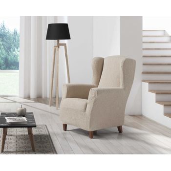 Funda De Sofa Elástica Adaptable Berta, 4 Plazas - 210 - 240 Cm. Marfil  Estoralis con Ofertas en Carrefour