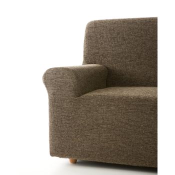 Funda De Sofa Elástica Adaptable Orion, 1 Plaza - 80 - 110 Cm.  Marrón Estoralis