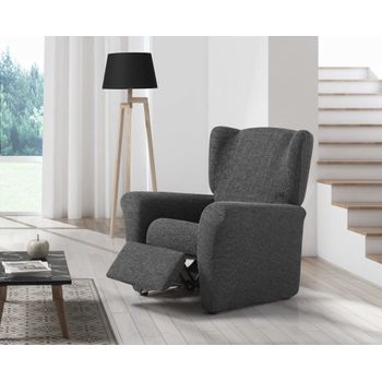 Funda De Sillon Relax Elástica Adaptable Orion, 1 Plaza - 70 - 110 Cm.  Gris Estoralis