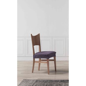 Funda Asiento De Silla Elástica Adaptable Vega, Asiento.  Violeta Estoralis