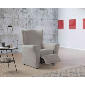 Funda De Sillon Orejero Elástica Adaptable Alba, 1 Plaza - 70 - 110 Cm.  Marron Estoralis con Ofertas en Carrefour