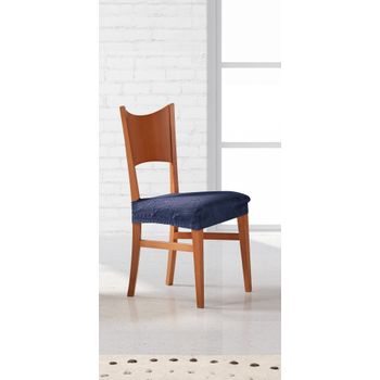 Funda Asiento De Silla Elástica Adaptable Alexia, Asiento.   Azul Estoralis