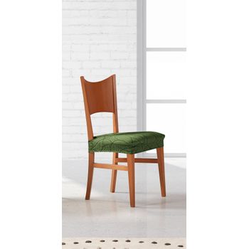 Funda Asiento De Silla Elástica Adaptable Alexia, Asiento.  Verde Estoralis