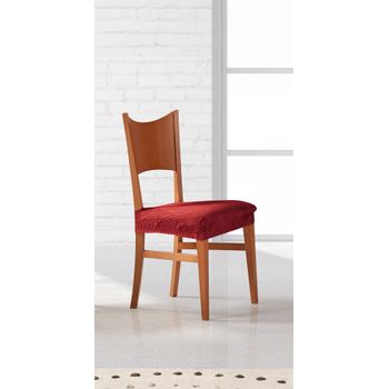 Funda Asiento De Silla Elástica Adaptable Alexia, Asiento.  Rojo Estoralis