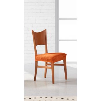 Funda Asiento De Silla Elástica Adaptable Alexia, Asiento.  Naranja Estoralis