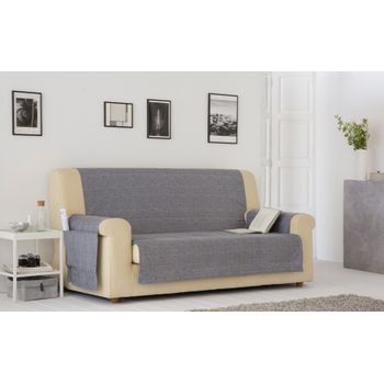 Funda De Sofá Practica, Salva Sofa Beret, 1 Plaza 55 X 220 Cm.  Marengo Estoralis