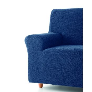 Funda De Sofa Elástica Adaptable Orion, 1 Plaza - 80 - 110 Cm.  Azul Estoralis