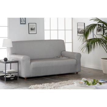 Funda De Sofa Elástica Adaptable Sara, 2 Plazas - 140 - 170 Cm.  Marron Estoralis