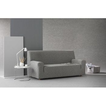 Funda Sofá Relax Bielastica Adaptable 3 Plazas (200-260 Cm) Gris Oscuro con  Ofertas en Carrefour