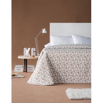 Colcha Jacquard De Primavera Estoralis Para Cama De 90 Cms. Onix Beige